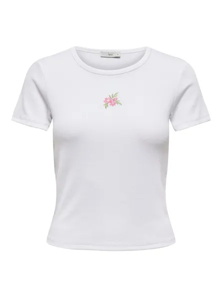 ONLELVA JUNE EMB S/S TEE JRS NOOS