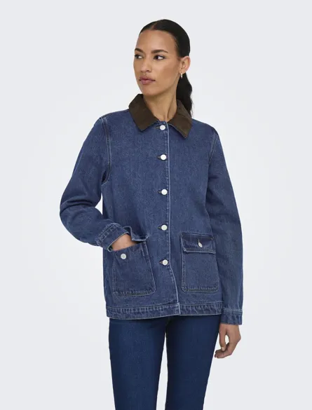 ONLFRANKIE LS CORD OVS DNM JKT GUA