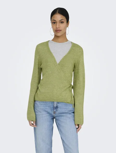 JDYBECKY L/S WRAP CARDIGAN KNT