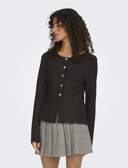 ONLMELLI LS ONECK BUTTON CARDI KNT NOOS