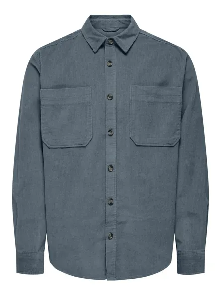 ONSALP 2PKT WASHD CORD LS SHIRT NOOS