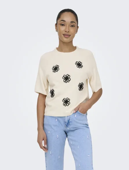 ONLKATIA SS O-NECK DETAIL NCA KNT