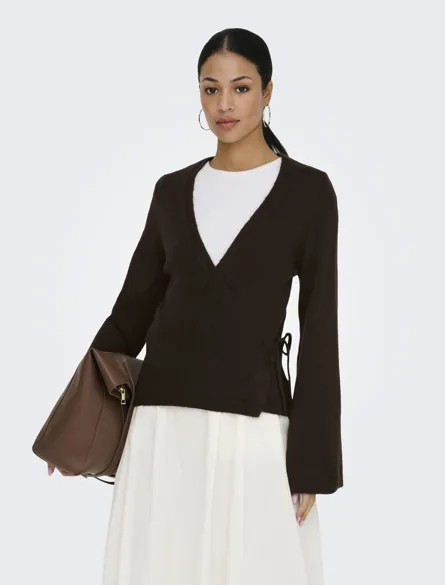 JDYBECKY L/S WRAP CARDIGAN KNT