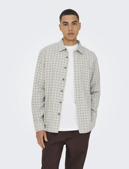 ONSGUDMUND LOOSE LS CHECKED SHIRT NOOS