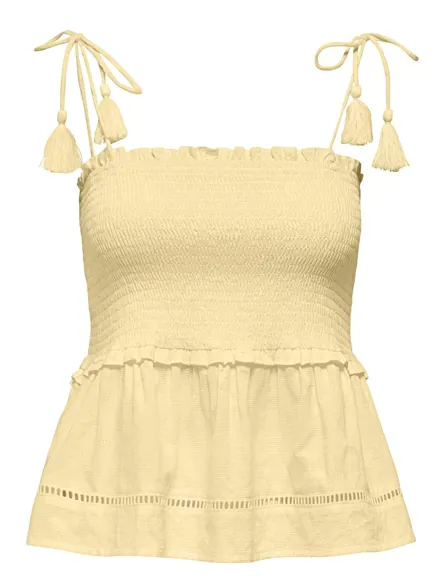 ONLMIVA STRAP SMOCK TOP WVN