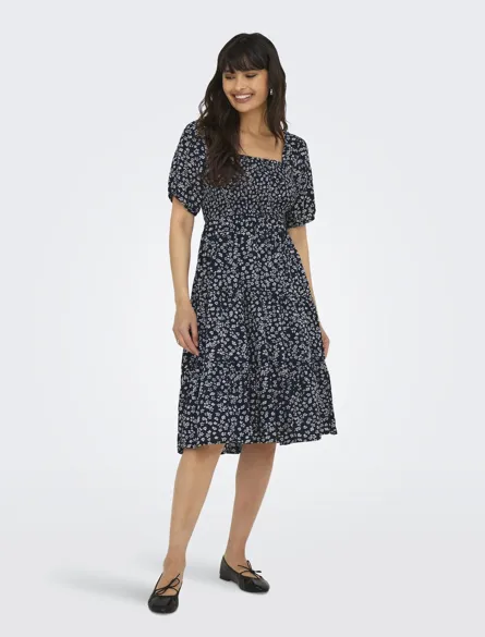 ONLSTAR Gesmoktes Kleid aus Viskose