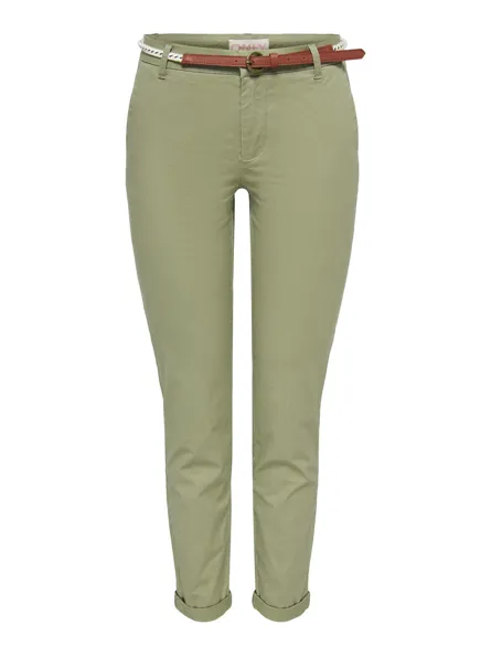 ONLBIANA Baumwoll-Chino mit Gürtel