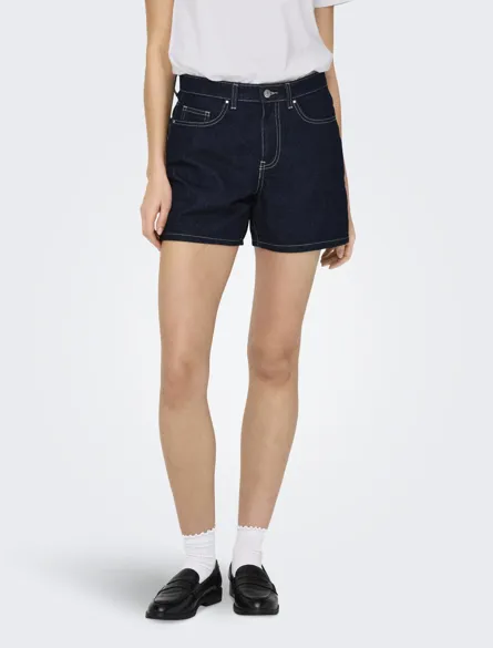 ONLPHINE Jeansshorts mit normaler Passform mit Knopfverschluss und Vordertaschen