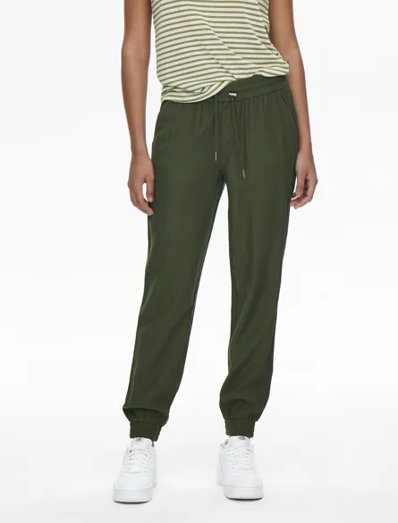 ONLKELDA-EMERY Regular fit broek met wijde pijpen