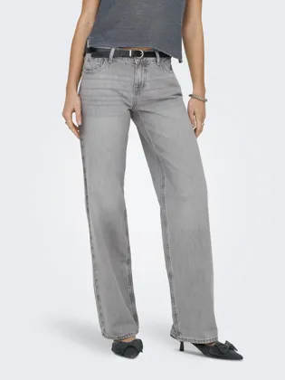 ONLBRENDA Straight Fit, Mid Waist Jeans med møntlomme