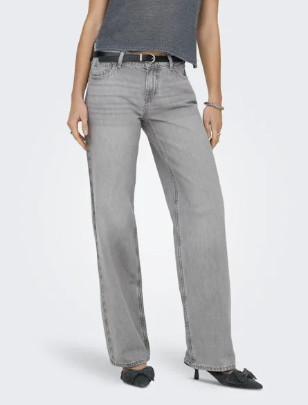 ONLBRENDA Straight Fit, Mid Waist Jeans med møntlomme