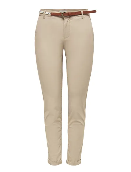 ONLBIANA Baumwoll-Chino mit Gürtel