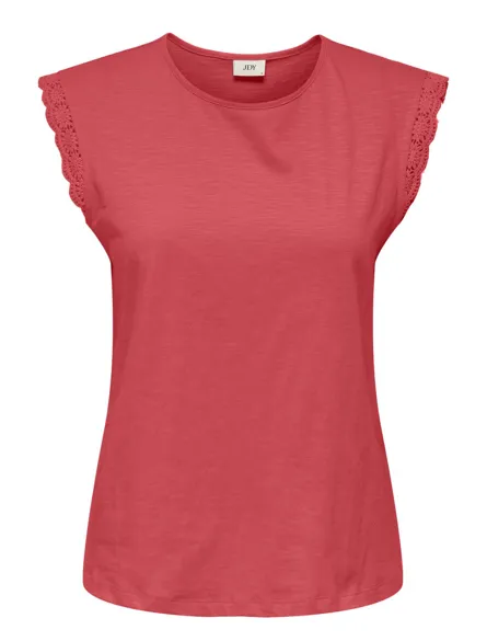 JDYSALVA LIFE S/L CROCHET TOP JRS NOOS
