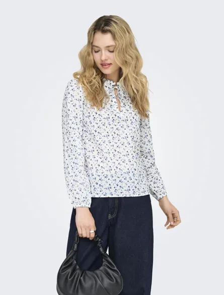 ONLROANNE L/S TOP WVN NOOS