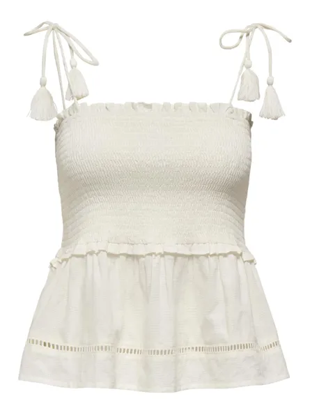 ONLMIVA STRAP SMOCK TOP WVN