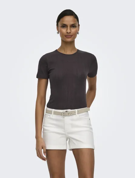 JDYSALSA MIA LIFE S/S O NECK TOP JR NOOS