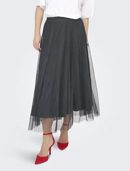 ONLLAVINA Plisseerock aus Chiffon