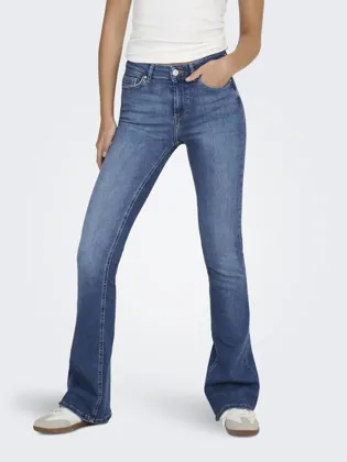 ONLBLUSH Ausgestellte Passform, Jeans mit mittlerer Taille und Münztasche