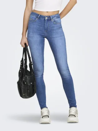 ONLBLUSH Mid Waist Skinny Fit med baglommer