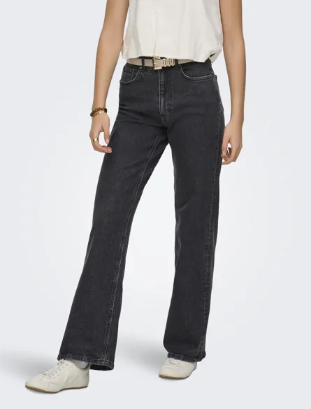 ONLJUICY Wide fit jeans med høj talje og baglommer