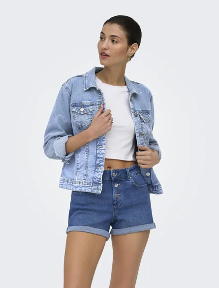 ONLWONDER Kort denimjakke