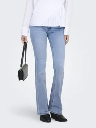 ONLBLUSH Flared Fit Jeans mit mittlerer Taille und Gürtelschlaufen
