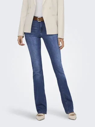 ONLBLUSH Ausgestellte Jeans mit mittlerer Taillenhöhe und Vordertaschen