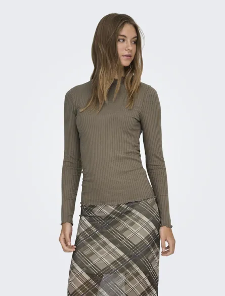JDYFRANSISKA L/S HI-NCK TOP JR NOOS