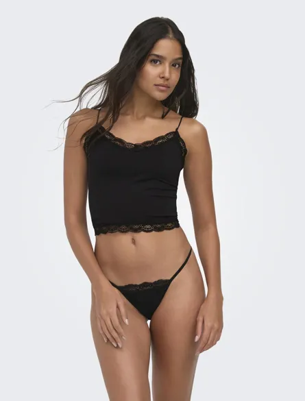 ONLVICKY LACE SEAMLESS CROPPED TOP NOOS