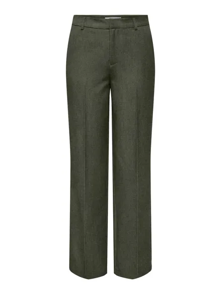 ONLHATTIE-LANA Broek met wijde pijpen, Straight Tapered Fit en hoge taille