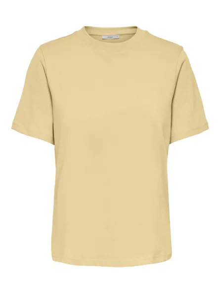 ONLMONJA Basic Regular Fit T-Shirt mit O-Ausschnitt