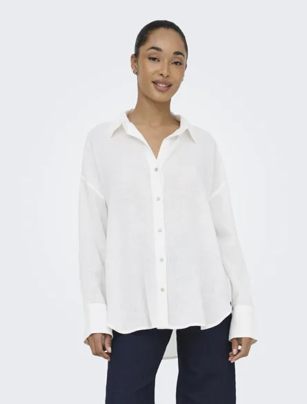 ONLBRUXELLES L/S LIN BL SHIRT PNT
