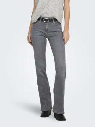 ONLBLUSH Jeans mit hohem Bund und ausgestellter Passform und Reißverschluss