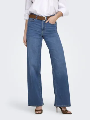 ONLMADISON Wide fit jeans med høj talje og baglommer