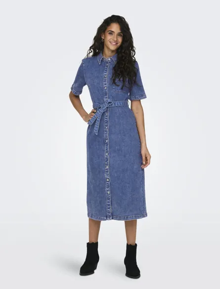 ONLLANA SS LONG DRESS DNM REA258 NOOS