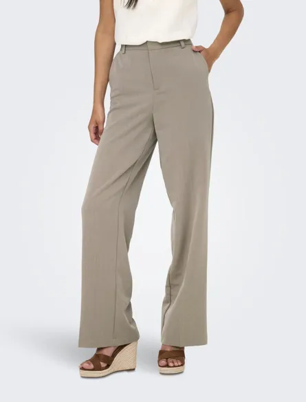 ONLHATTIE-LANA Hose mit weitem Bein mit gerader taillierter Passform und hoher Taille