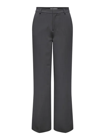 ONLHATTIE-LANA Bukser med brede ben med Straight Tapered Fit og High midje