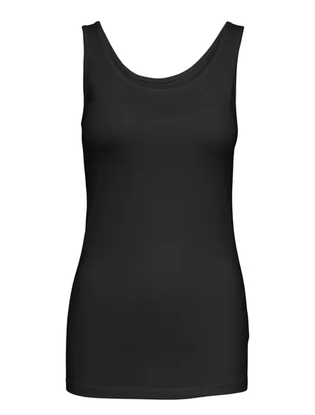 JDYAVA Klassisk Basic ærmeløs U-hals tanktop