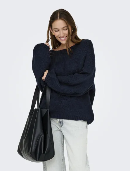 JDYDINEA L/S REVERSIBLE PULLOV. KNT NOOS
