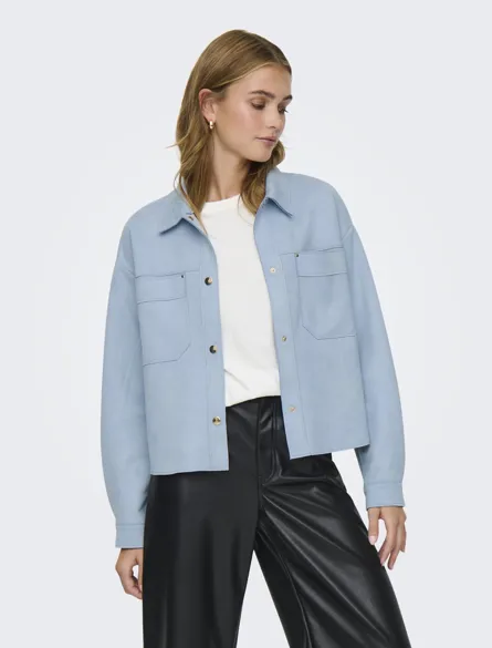 JDYJULLE L/S FAKE SUEDE SHIRT JRS NOOS