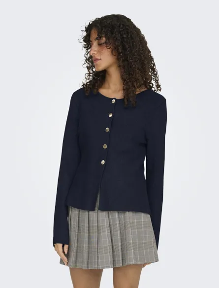 ONLMELLI LS ONECK BUTTON CARDI KNT NOOS