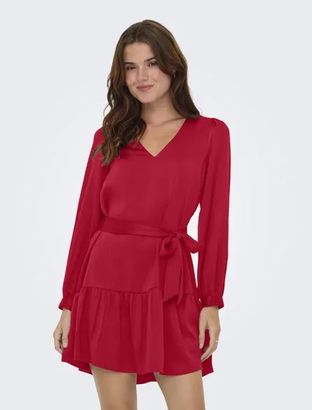ONLNEW ALENA LIFE L/S SHORT DRESS WVN