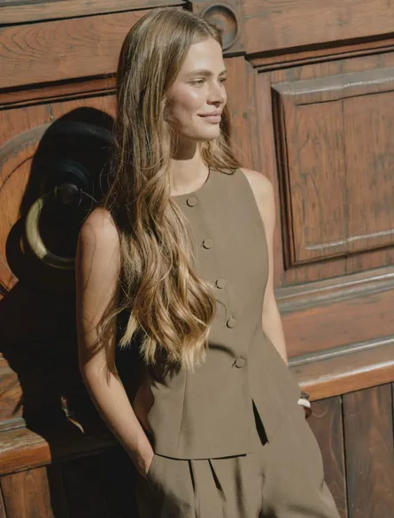 STUSERVA PEPLUM VEST TLR UG