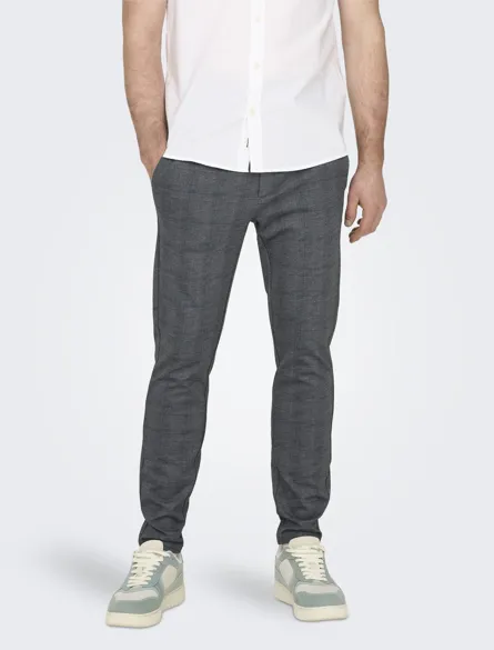 ONSMARK SLIM CHECK 020919 PANT NOOS