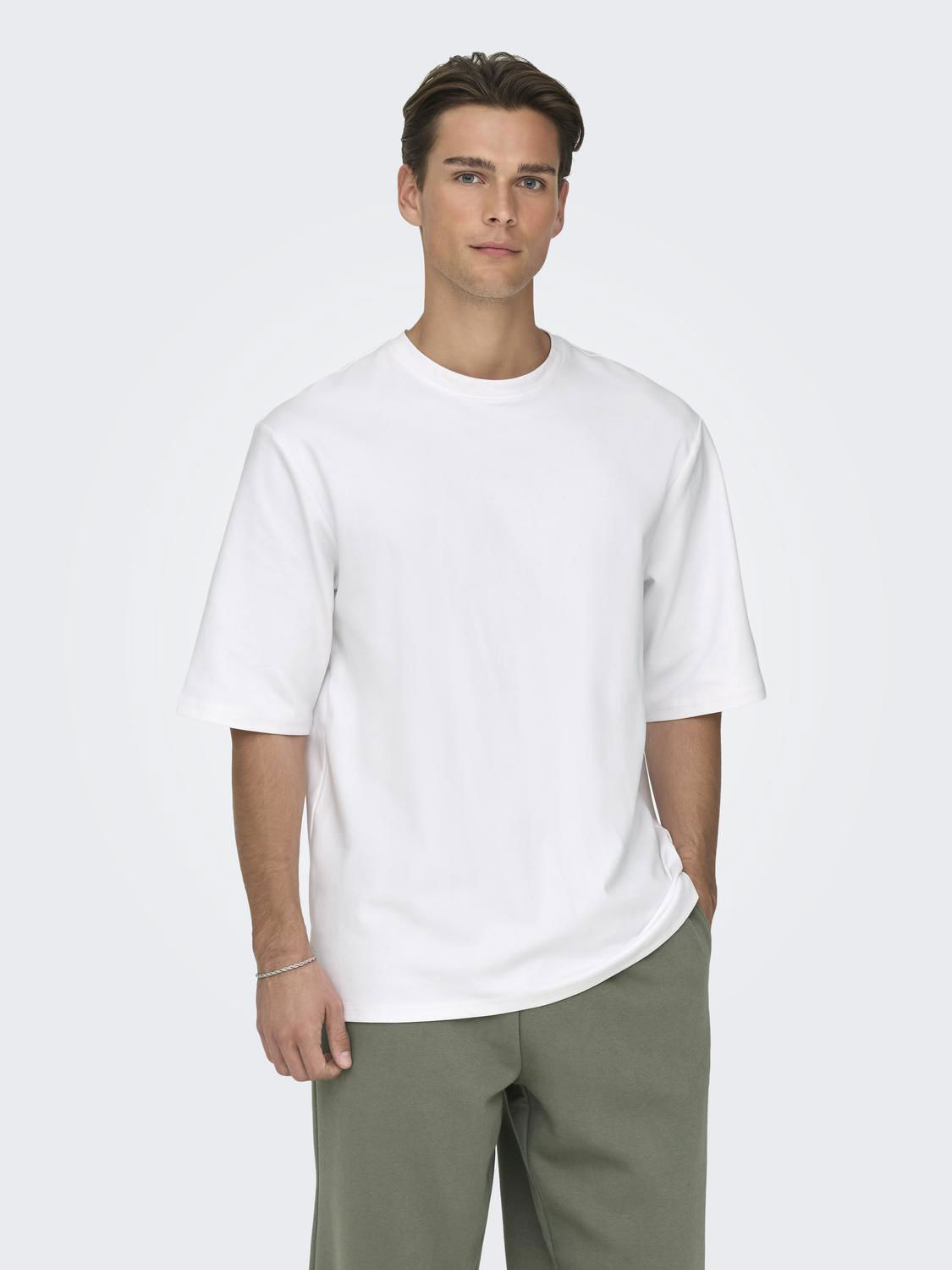 ONSROBBY O-hals kortærmet T-shirt i afslappet pasform til mænd