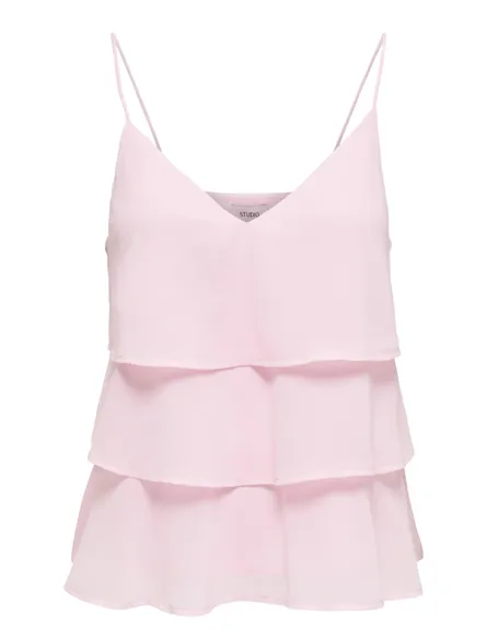 STUADRIENNE S/L LAYERED TOP WVN