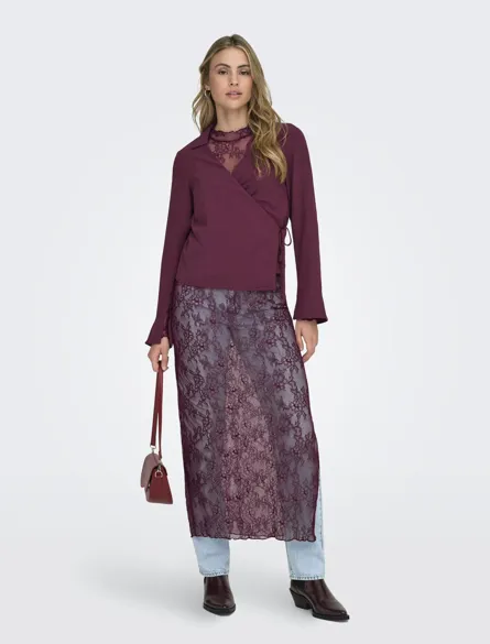 ONLLULU L/S LACE DRESS JRS