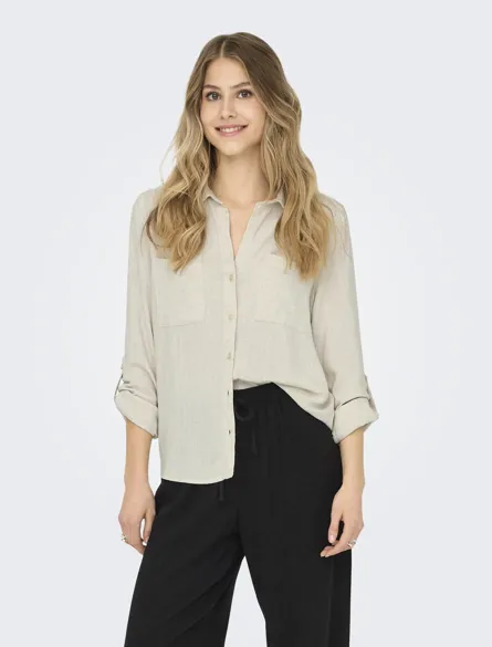 ONLYASMIN-SIESTA LS LI BL SHIRT PNT NOOS