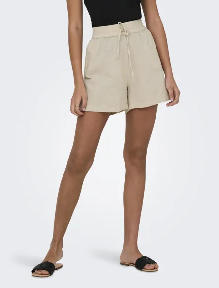 ONLTIZANA Shorts aus Baumwolle mit Gürtel