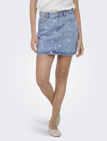 ONLSTELLA DAISY SHORT SKIRT DNM NOOS